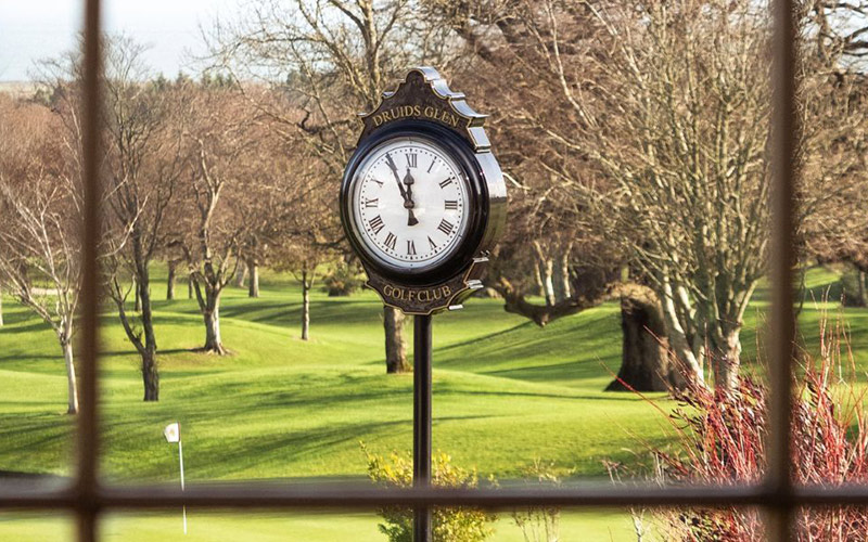 druids glen hotel golf resort clock