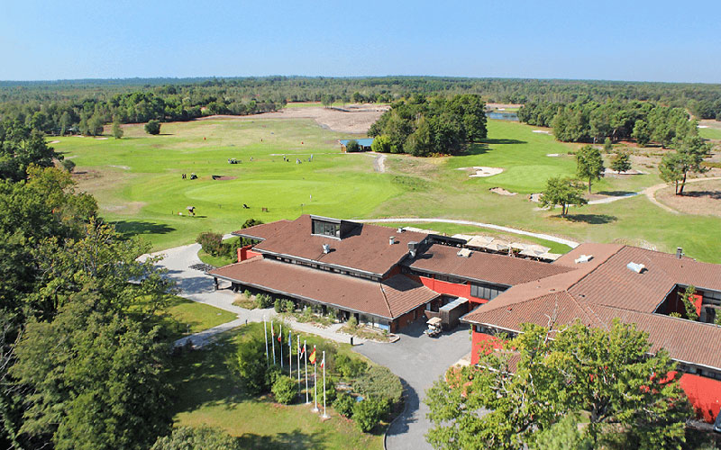 golf medoc resort aerial view