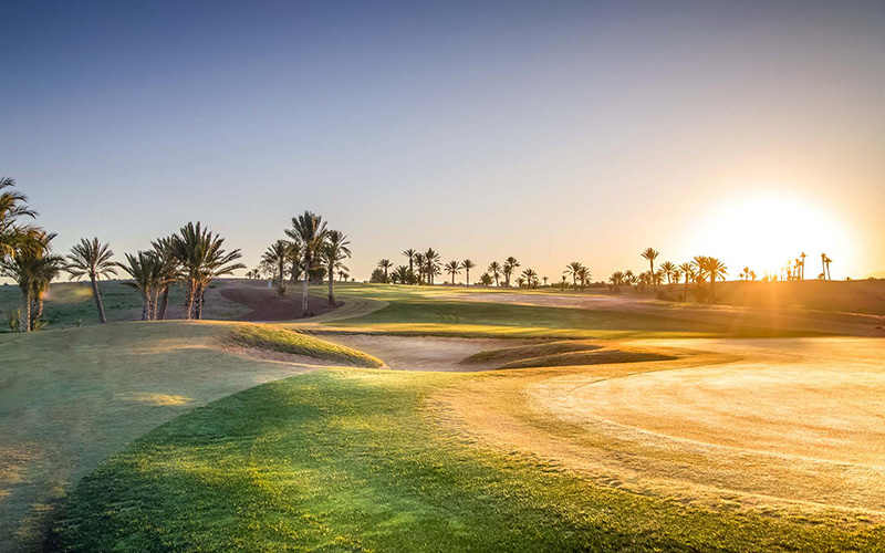 assoufid golf club marrakech morocco sunset