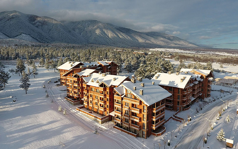 pirin golf country club mountains snow