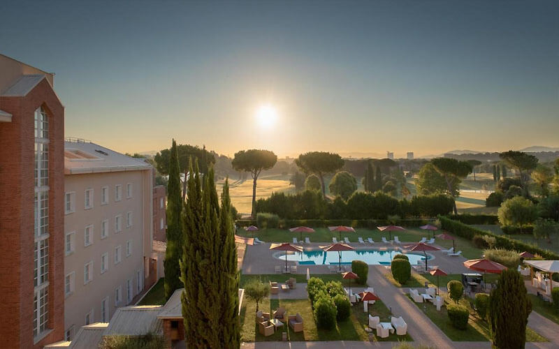 sheraton parco de medici rome hotel aereal