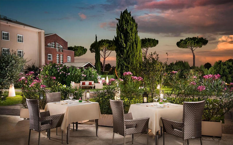 sheraton parco de medici rome hotel terrace