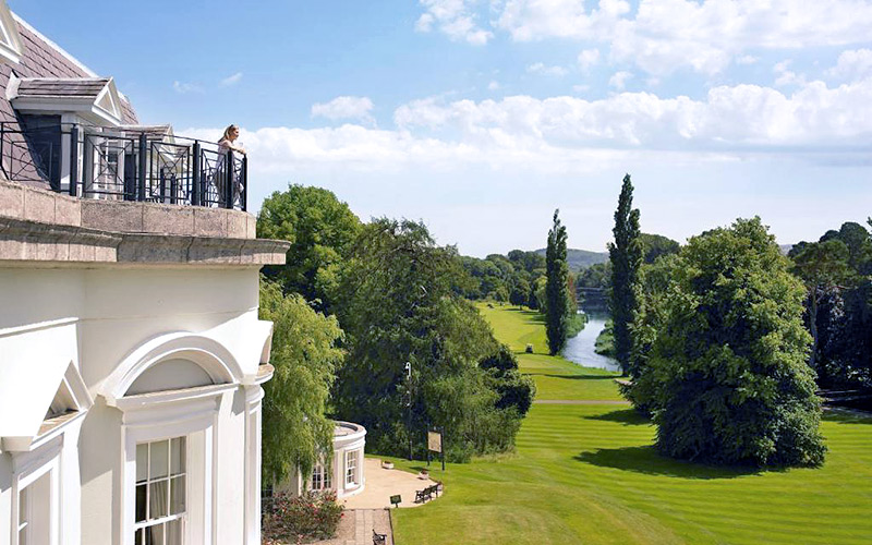 the k club hotel balcony river dublin ireland