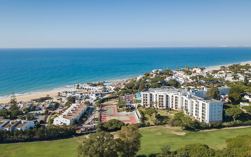 dona filipa hotel aerial view