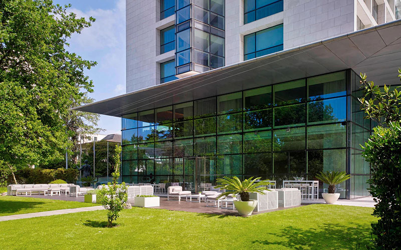 sheraton porto hotel spa garden facade