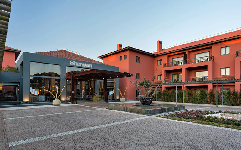 sheraton cascais resort entrance facade