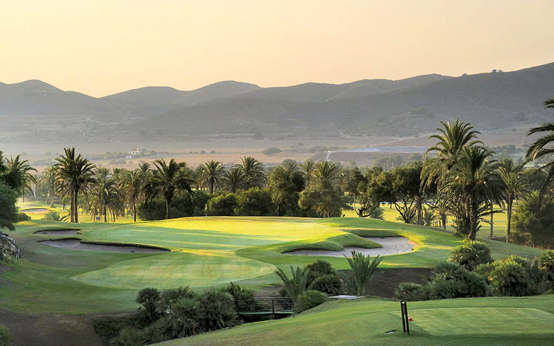 la manga golf club spain sunset