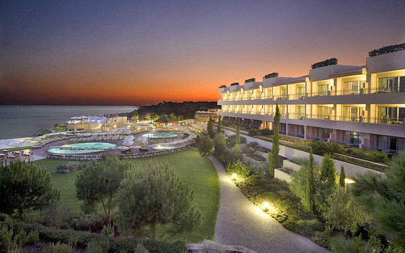 grande real santa eulalia resort hotel spa sea night