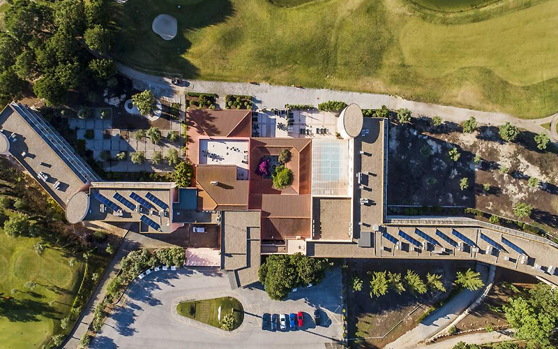 montado hotel golf resort aerial