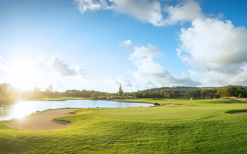 heritage club le chateau golf hole 4 mauritius