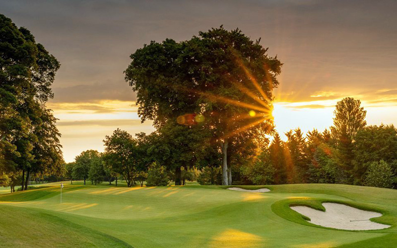 druids glen golf ireland sunrise