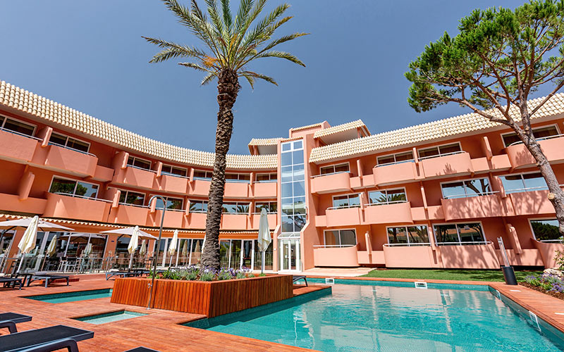 vilamoura garden hotel algarve pool facade