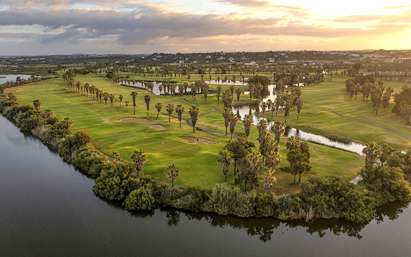 salgados golf course algarve aerial